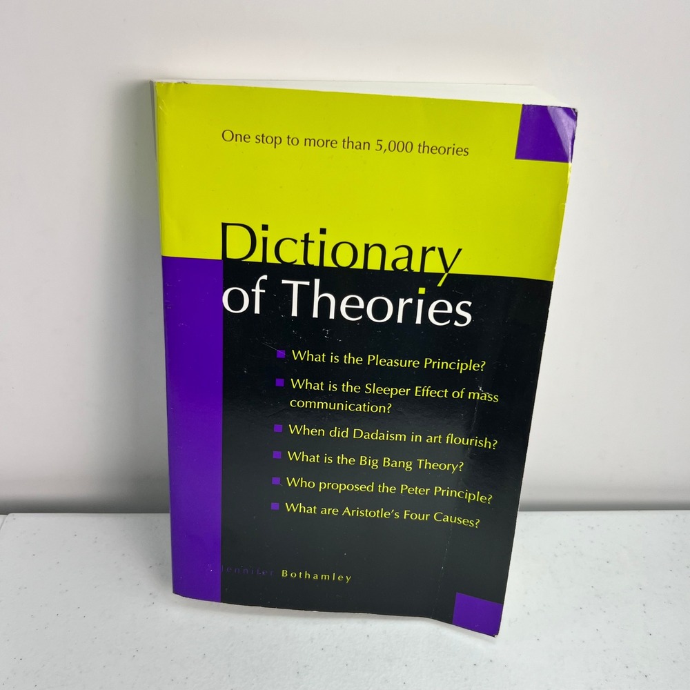 Dictionary of Theories Jennifer Bothamley‎ Paperback 1578590450 Reference Book
